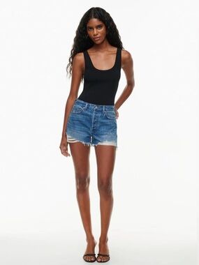 NWT Aritzia Denim Forum The Ex-Boyfriend Hi-Rise Denim Short 32W